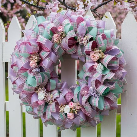 Couronne florale de printemps